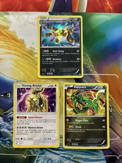 Pokemon Card Lot Fire Secret Rare Krookodile Shining Arceus Rayquaza - Image 1