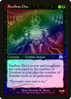 Soulless One FOIL Onslaught HEAVILY PLD Black Uncommon MAGIC MTG CARD ABUGames - Image 1