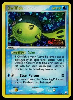 Pokemon Card - Qwilfish Team Rocket Returns 27/109 Rare Reverse Holo Stamped - Image 1