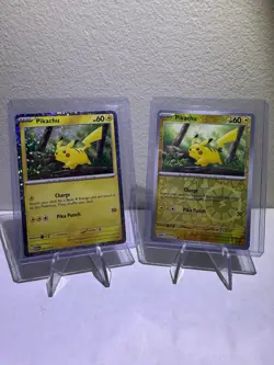 Pokemon TCG Pikachu 2 Card Lot Promo/Reverse Holo - Image 1