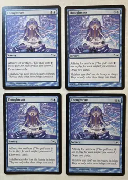 Thoughtcast X4 Playset - NM - Mirrodin MTG Magic The Gathering Cards English - Image 1