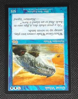 MTG Great Whale - Urza's Saga - Rare - Vintage Magic The Gathering LP - Image 2