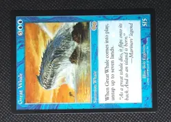 MTG Great Whale - Urza's Saga - Rare - Vintage Magic The Gathering LP - Image 3