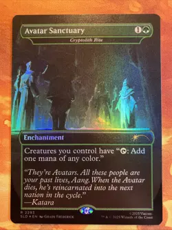 MTG Foil Borderless Avatar Sanctuary - Cryptolith Rite SLD: The Last Airbender!! - Image 1
