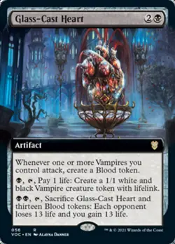 Glass-Cast Heart (Extended) [Innistrad: Crimson Vow Commander] Magic MTG - Image 1