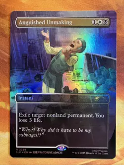 MTG Foil Borderless Anguished Unmaking Secret Lair X Avatar: The Last Airbender! - Image 1