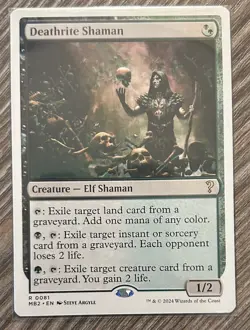 Deathrite Shaman (White Border) - MTG - Mystery Booster 2 0081 - Image 1