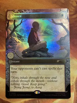 MTG Foil Elemental Frame Silence Secret Lair X Avatar: The Last Airbender NM!! - Image 1