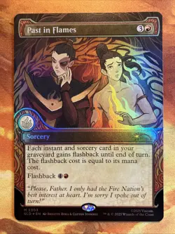 MTG Foil Elemental Frame Past in Flames Secret Lair X Avatar: The Last Airbender - Image 1