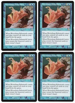 Wormfang Behemoth x4 4x 2002 Judgment PLAYSET Blue Rare Creature MTG SP - NM AZ1 - Image 1