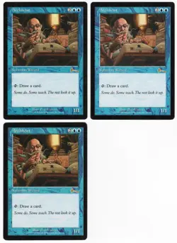 Archivist x3 3x 1999 Urza's Legacy Blue Rare Creature MTG SP - NM AZ1 - Image 1