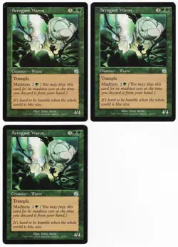 Arrogant Wurm x3 3x 2002 Torment Green Uncommon Creature MTG SP - NM AZ2 - Image 1
