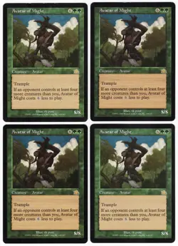 Avatar of Might x4 4x 2000 Prophecy PLAYSET Green Rare Creature MTG SP - NM AZ1 - Image 1