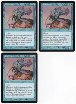 Scalpelexis x3 3x 2002 Judgment Blue Rare Creature MTG SP - NM AZ1 - Image 1