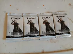 MTG Final Fantasy Play Booster Pack Lot Of 4 Magic the Gathering New FF - Image 1