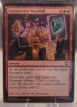 MtG Unexpected Windfall Adventures in the Forgotten Realms Regular NM - Image 1