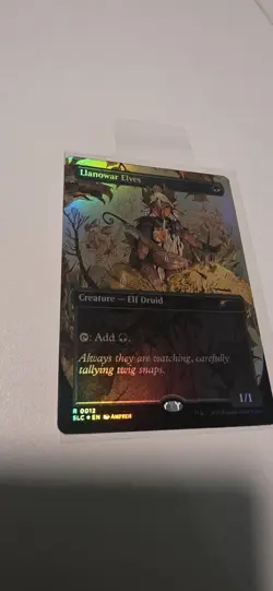 Llanowar Elves ✨ Borderless Rainbow FOIL ✨ MTG (0012) Encyclopedia Secret Lair - Image 1