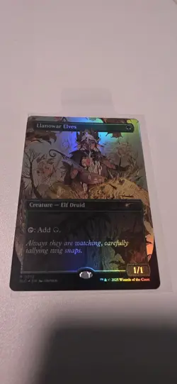Llanowar Elves ✨ Borderless Rainbow FOIL ✨ MTG (0012) Encyclopedia Secret Lair - Image 2