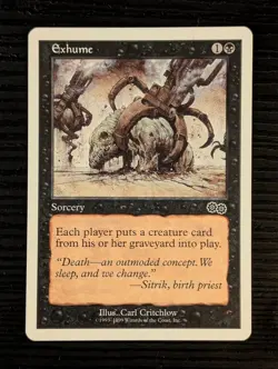 Exhume [Urza's Saga] - MTG Magic the Gathering - NM - Image 1