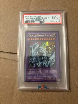 Dragon Master Knight UE02-EN001 Ultra Rare Limited Edition Yu-Gi-Oh! PSA 9 - Image 1