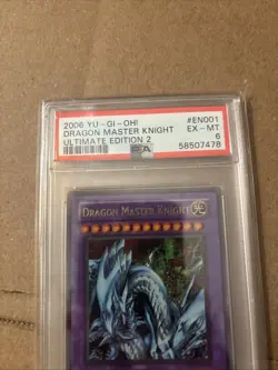 Dragon Master Knight UE02-EN001 Ultra Rare Limited Edition Yu-Gi-Oh! PSA 9 - Image 2