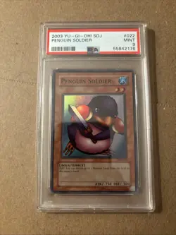 2003 YU-GI-OH! STARTER DECK: JOEY #022 PENGUIN SOLDIER PSA 9 Graded Mint - Image 1