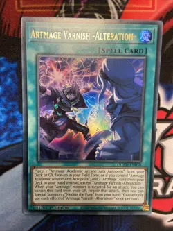 Yu-Gi-Oh! TCG Artmage Varnish -Alteration- DUAD-EN058 Ultra Rare - Image 1
