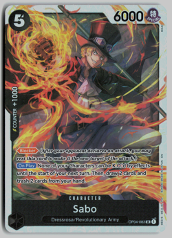 (x3) Sabo OP04-083 SR NM EN (PRB02) OP TCG - Image 1