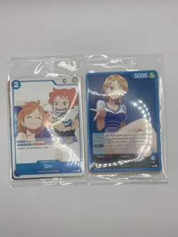 One Piece TCG Girl P-069 & Nami P-117 Factory Sealed Promo NM - Image 1