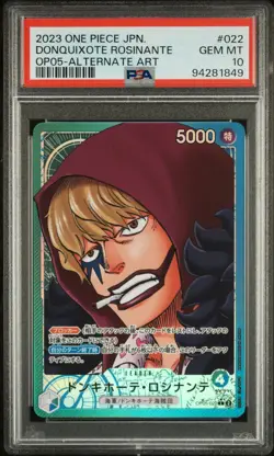 One Piece - Donquixote Rosinante - #OP05-022 - Leader Alt - Jpn - PSA 10 - Image 1