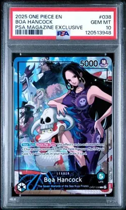 2025 ONE PIECE PROMOS #038 BOA HANCOCK PSA MAGAZINE EXCLUSIVE - PSA 10 - Image 1