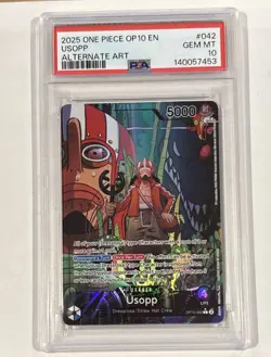 One Piece Usopp Alternative Art Leader OP10-042. PSA 10. Foil. - Image 1