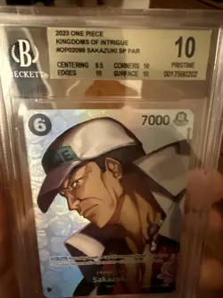 One Piece Sakazuki (SP) OP02-099 Kingdoms of Intrigue BGS 10 PRISTINE - Image 2
