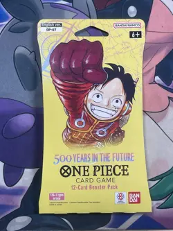 One Piece OP-07 500 Years In The Future Sleeved Booster Pack Sealed - Image 1