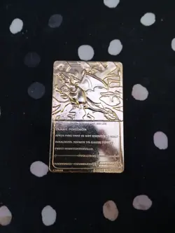 1999 Pokemon 23K Gold Plated Charizard Trading Card Burger King Limited Edition - Image 1