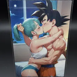 Bulma & Goku Anime Waifu Card Doujin ACG Goddess Holo - Image 1