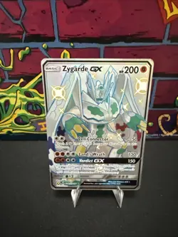 Pokemon TCG Zygarde GX SV65/SV94 Shiny Holo Rare Card Hidden Fates - Image 1