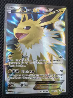 Pokemon Card TCG Jolteon EX 28a/83 Generations Ultra Rare Holo Full Art NM A - Image 1