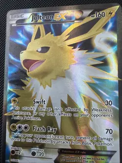 Pokemon Card TCG Jolteon EX 28a/83 Generations Ultra Rare Holo Full Art NM A - Image 3