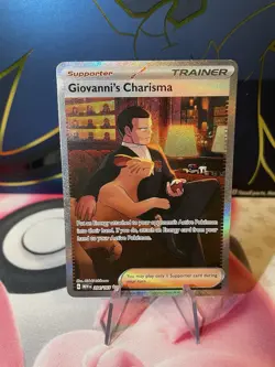 Giovanni’s Charisma 207/165 - SAR - SV 151 - Pokemon TCG - Full Art Trainer Card - Image 1