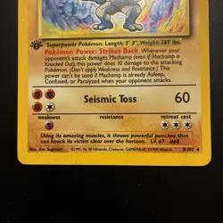 Machamp 8/102 Pokemon Card 1st Edition Base Set Holo WOTC 1999 HP Rare - Image 3