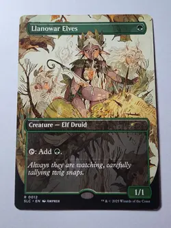 Llanowar Elves, NON-FOIL - Secret Lair Encyclopedia of Magic A-Z MTG NM Card - Image 1