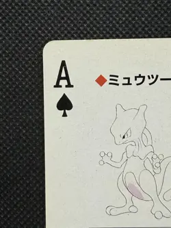 Pokemon Mewtwo Ace of Spades Red Charizard Deck Playing Card Poker Nintendo - Image 2