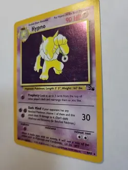 Hypno 8/62 Pokemon Card TCG Holo Holographic Rare Vintage / 1999 / LP - Image 4