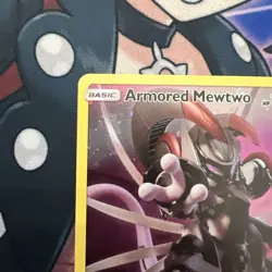 Armored Mewtwo SM228 Blackstar Promo Holo Card Near Mint Condition - Image 3