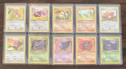 ORIGINAL VINTAGE POKEMON 1ST EDITION CARD LOT Eevee Jigglypuff Muk Gengar - Image 1