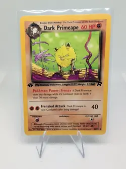 Pokemon Card - Dark Primeape Team Rocket 43/82 Uncommon 1st Edition - Image 1