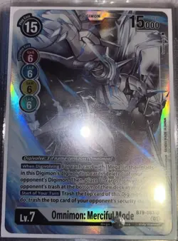 Omnimon: Merciful Mode BT9-083 SR FOIL M/NM Digimon Card Game - Image 1