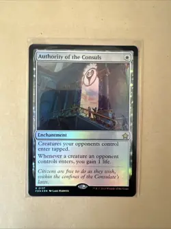 MTG Authority of the Consuls FDN 0137 R NM FOIL Rare - Image 2