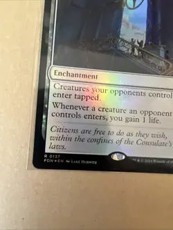 MTG Authority of the Consuls FDN 0137 R NM FOIL Rare - Image 3